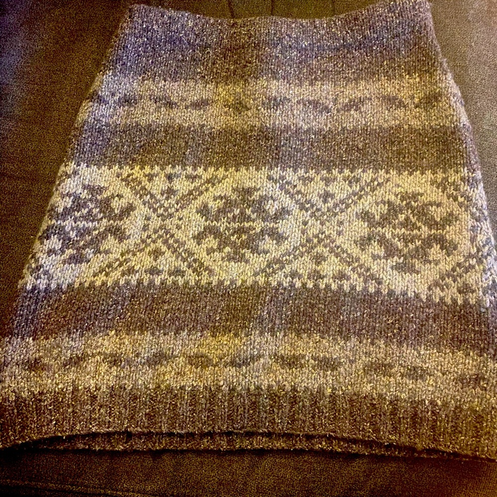 Super cute wool silk sweater skirt Ralph Lauren size XS browns